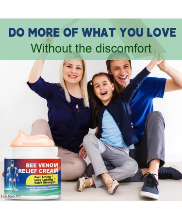 Bee Venom Advanced Joint & Relief Cream Suitable for Back Neck Hands Foot Joints etc 4 Fl Oz (Pack of 1) - Buy Online on GoSupps.com