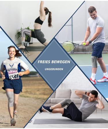 ProWaves Compressed Knee Support | Meniscus & Arthritis Relief | Side Stabilizers | XL & XXL Available | Ideal for Sports & Pain Relaxation - Buy Online on GoSupps.com