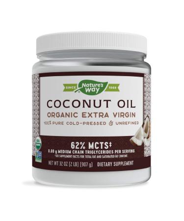 Nature's Way Organic Coconut Oil Extra Virgin 2 lbs (896 g)