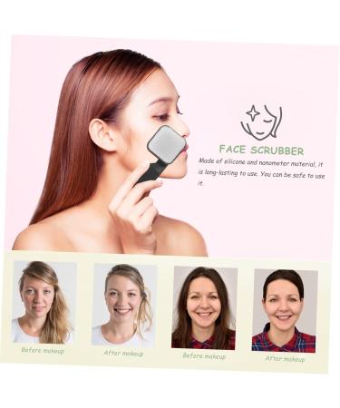 SOESFOUFU Square Facial Cleansing Brush Face Washer Face Wash Brush Face Scrub Brush Exfoliating Facial Brush Facial Scrub Facial Cleaner Brush Silica Gel Manual Scrubber - Buy Online on GoSupps.com