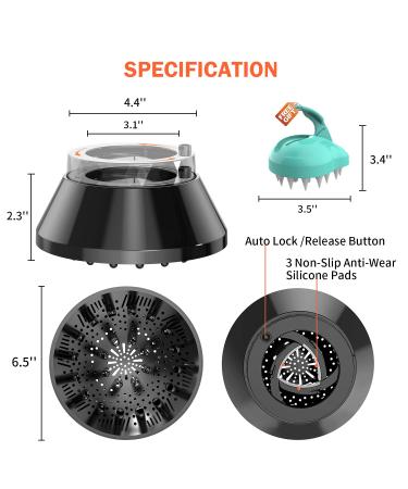 Universal Hair Diffuser for Curly & Natural Hair - Black | Adjustable Attachment for Blow Dryer - Buy Online on GoSupps.com