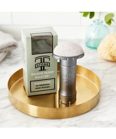 Tstone RAZOR BUMP MASTER - All-Natural Exfoliating Stone for Ingrown Hair & Razor Bump Treatment - Prevent & Eliminate Bumps Worldwide - Buy Online on GoSupps.com