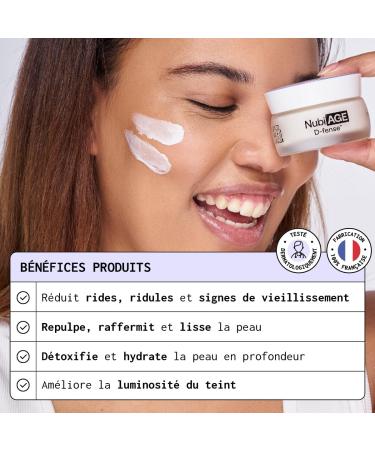 NUBIANCE - NubiAGE D-fense - Enriched with Bakuchiol - Moisturizing Face Cream - Anti-Aging Care - Reduces the Appearance of Wrinkles - Nourishing and Regenerating Formula - Buy Online on GoSupps.com