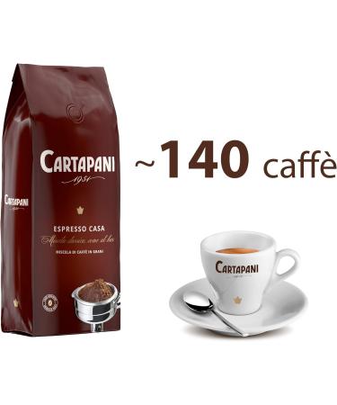 Caf Cartapani ESPRESSO CASA en grains m lange de caf s fins Arabica et Robusta pour machine caf paquet 1 kg - Buy Online on GoSupps.com