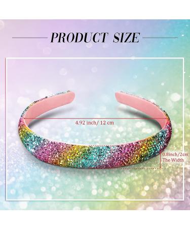 Waydress Rhinestone Headband Set - 4 Pieces Crystal Sparkly Jewel Bling Hair Accessories for Women (Bright Color) - Buy Online on GoSupps.com