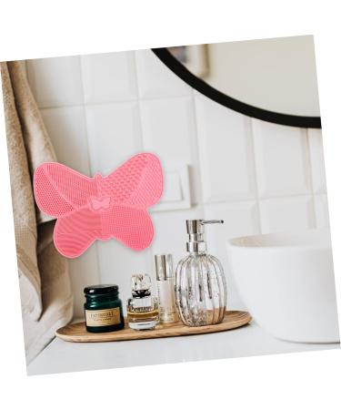Angoily 1pc Silicone Scrub Pad Beauty Tool Cleaning Accessories Makeup Cleaning Mat Makeup Brush Scrubber Beauty Brush Cleaning Instrument Cosmetic Pink Cleaning Brush Silica Gel - Buy Online on GoSupps.com