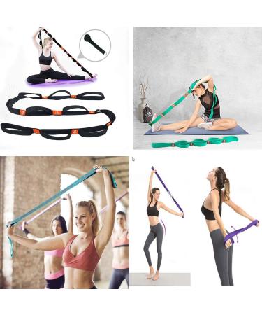 Xumier 4pcs Yoga Stretching Strap Set - 8 Loops Fitness & Physiotherapy Leg Extensor Bands (Yellow + Red) for Optimal Stretching & Flexibility - Buy Online on GoSupps.com