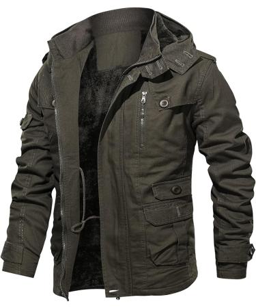 Buy Hanxiulin Oversized Plush Hoodie Jacket - Men's Winter Woolen Coat with Color Variants | Cozy Quilted Outerwear - Buy Online on GoSupps.com