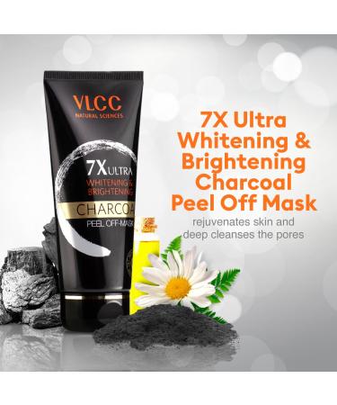VLCC 7X Ultra Charcoal Peel Off Mask (100gm) - Deep Cleansing Facial Mask for All Skin Types | Buy Internationally - Buy Online on GoSupps.com