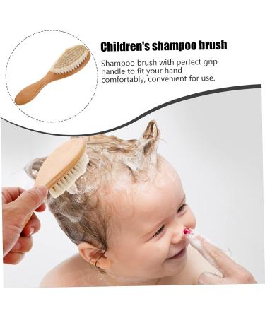 KOMBIUDA Soft Bristle Toddler Shampoo Bath Brush - Gentle Grooming for Children - Infant Scalp Massaging - Perfect Gift for Newborns - Buy Online on GoSupps.com