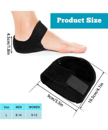 Comfortable Heel Cushions for Pain Relief | Plantar Fasciitis & Heel Spur Support (1 Pair - Large - Buy Online on GoSupps.com