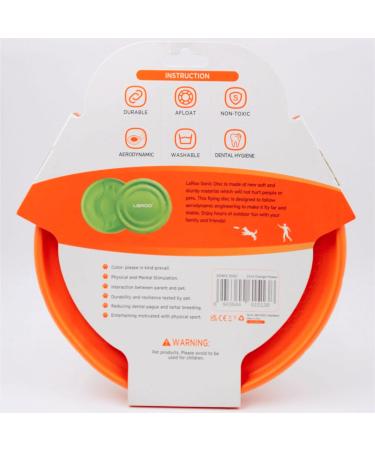 Laroo Dog Frisbee - 24.5cm Soft Bite-Proof Flying Disc Toy for Large Dogs | Outdoor Training & Fun - Buy Online on GoSupps.com