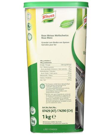 Buy Knorr Roux White Roux 1kg | Instant Stable Sauce Binding for Perfect Cooking - Buy Online on GoSupps.com