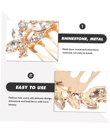 DOITOOL rhinestone headpiece hair accessories Miss women's manual Clip girl wedding rhinestone hair comb Metal Japanese and Korean hair accessories for wedding Fashion - Buy Online on GoSupps.com