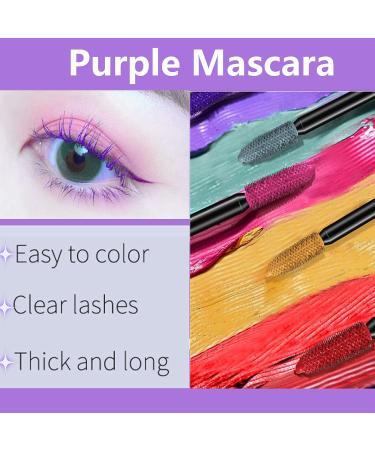 Rosarden Purple Waterproof Colored Mascara for Long, Voluminous and Colorful Lashes - Buy Online on GoSupps.com