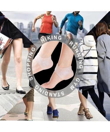GQTJP Silicone Heel Cups - Plantar Fasciitis & Heel Pain Relief (White, 2 Pairs) - Buy Online on GoSupps.com