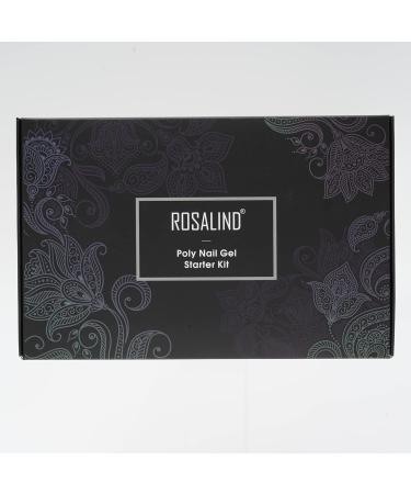 Rosalind Nail Extension Kit - 30ml Nude White Poly Nail Gel Set with Base & Top Coat Slip Solution Nail Decorations & Glitter for Perfect Manicure - Buy Online on GoSupps.com