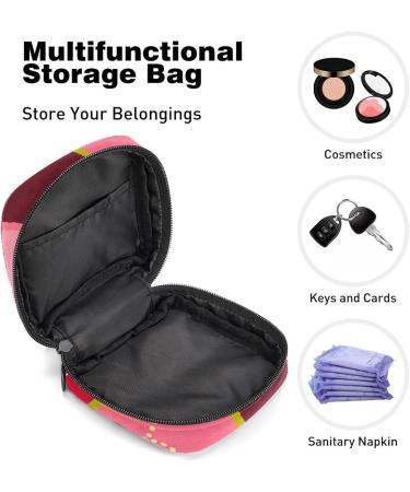 GIAPB Period Bag - Red Cup Color Period Pouch & Sanitary Napkin Storage - Travel Makeup Bag 3374 - Buy Online on GoSupps.com