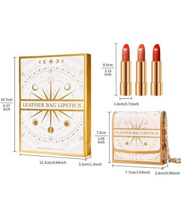 Matte Lipstick for Women | 3 Velvety Shades Long-Lasting Water-Resistant | Long-Lasting Nude Shade - Beauty Makeup for Everyday Travel & Special Occasions - Buy Online on GoSupps.com