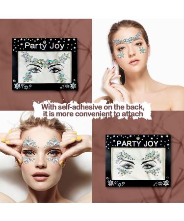 Unicorn Mermaid Face Jewels - Festival Makeup & Temporary Tattoo Stickers for Rave Party (Collection 1) - Buy Online on GoSupps.com