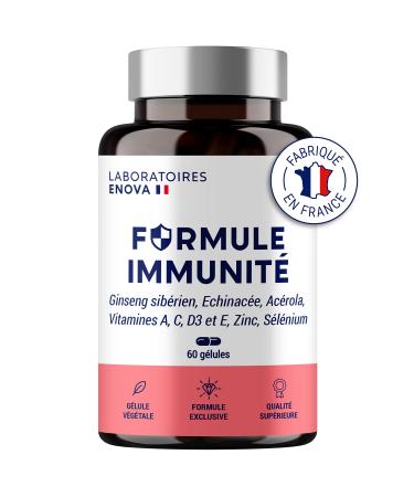 IMMUNITY & MULTIVITAMIN FORMULA | Food Supplement | Vitamin C Vitamin e Vitamin A + Phyto Complex 100% Natural: Echinacea Siberian Ginseng Acerola Zinc Selenium | 60 Capsules