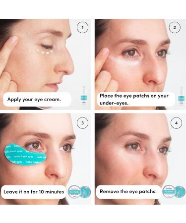 Hyaluronic Eye Patches Anti Dark Circle and Puffy Eyes Dr. Nature - Hyaluronic Acid & Caffeine Eye Cream + Reusable Under Eye Mask - 2 Eye Patches 100% medical-grade silicone - Buy Online on GoSupps.com