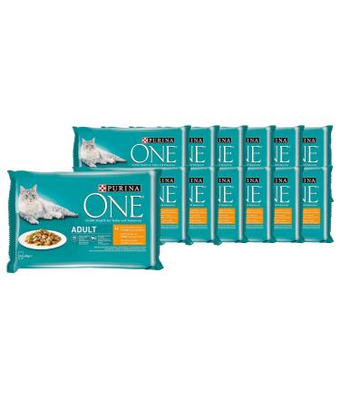 PURINA ONE Adult wet cat food tender pieces in sauce with chicken 12-pack (12 x 4 85g) Chicken 340 g (12-pack)