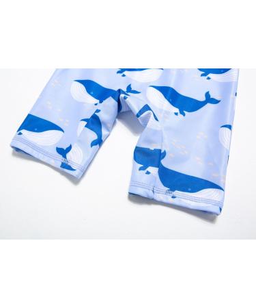 BONVERANO Baby Boy All-in-one Sunsuit/Swimsuit UPF 50+ with Cap, 12-18 Months - Whales Print - Buy Online on GoSupps.com