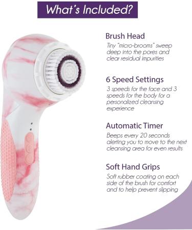 Michael Todd Beauty Soniclear Elite Facial Cleansing Brush System - 6-Speed Exfoliating Brush - Buy Online on GoSupps.com