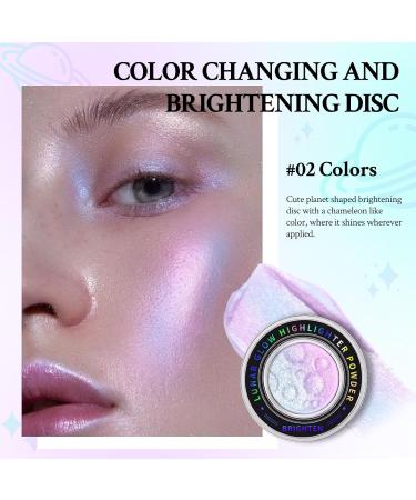 Chameleon Face Highlighter Palette - Multichrome Glitter Shimmer Makeup | Holographic Sparkle & Color Shifting Illuminator for Eyes - Buy Online on GoSupps.com