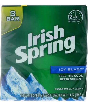 Irish Spring Ice Soap Bar Deodorant 107g (Pack of 5) - Buy Online on GoSupps.com