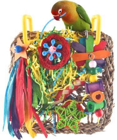 Shop Colorful Bird Toys for Budgies & Parrots | Seagrass Swings Chewing Wood Toys & More - Buy Online on GoSupps.com