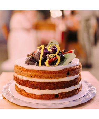 SAVITA 10pcs Acrylic Number Cake Topper with 0-9 Numbers Gold Number Cake Toppers Birthday Cake Toppers Numbers for Party Anniversary Celebration Birthday Wedding Cake Decorations (D20066) - Buy Online on GoSupps.com