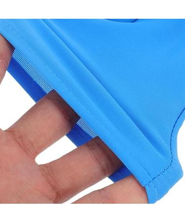 Aruicheng UV Gloves Nails Manicure UV Shield Glove Women's Fingerless Gloves Professional Nail Gloves Protection Hands from UV Light (Blue) - Buy Online on GoSupps.com