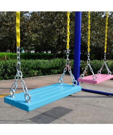Ymeibe Swing Chains (2) Fully Coated with 4 Free Quick Links - Anti-Rust Iron Chains for Swing Set - Playground Kids Swing Seat Accessories - 660 Lb Capacity - Yellow - Buy Online on GoSupps.com
