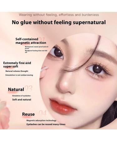 Enjuvie Magnetic Eyelashes DOLCELOVE Magnetic Eyelashes DALAREY Magnetic Lashes Reusable Self-Adhesive Eyelashes Natural Look 3D Natural Look False Lashes Self Adhesive Eyelashes. (03) - Buy Online on GoSupps.com