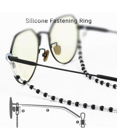 Buy HC 4 Pieces Eyeglass Chains with Pearls | Non-Slip Lanyards for Reading Glasses & Face Masks - Stylish & Functional Accessories - Buy Online on GoSupps.com