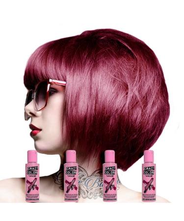Crazy Color Crazy Color Cyclamen No. 41 Semi-Permanent Hair Colour 100 ml (Box of 4) Crazy Color