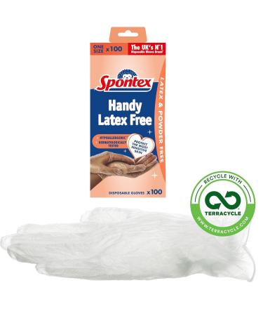 Buy Spontex Protect Tinge Vinyl Gloves - Latex-Free & Unpowdered Size L 100 Pack - Versatile & Practical Donor Box - Buy Online on GoSupps.com