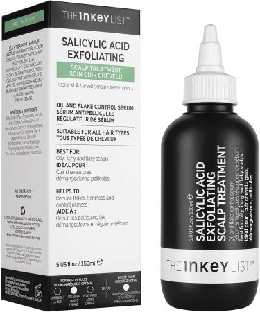 The INKEY List 2% Salicylic Acid Exfoliating Scalp Treatment to Reduce Flakes Itchiness and Control Oiliness 150ml & 7% Glycolic Acid Exfoliating Scalp Scrub to Remove Dead Skin 150ml - Buy Online on GoSupps.com