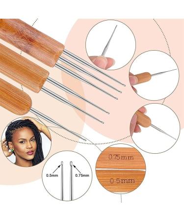 Bakemoro 31Pc Crochet Needle Locking Tool Set Dreadlocks Needles Hair Bent Tools with Dreadlocks Hair Ring - Buy Online on GoSupps.com
