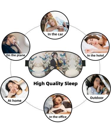 Buy SSIMOO Gardenia Flowers Eye Mask - Ultra-Soft Light-Blocking for Comfort & Restful Sleep - International Shipping Available - Buy Online on GoSupps.com