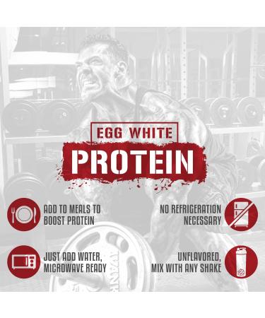 Rich Piana 5% Nutrition Egg White Crystals - 100% Pure Egg White Protein Powder | 20g Protein | Unflavored | Easy Mixing 15 Servings - 0.84 lbs - Buy Online on GoSupps.com