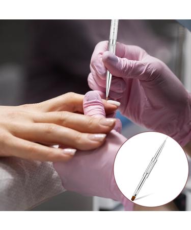 Dual-Ended Nail Design Brush - Professional Hard Gel & Rhinestone Handle for French Manicure & Nail Art - Buy Online on GoSupps.com