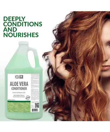 MODA Moisturizing Conditioner for All Hair Types - 128 Oz Aloe Vera Formula | Strengthens Moisturizes & Adds Volume | Professional Hair Care that Restores Color & Shine - Buy Online on GoSupps.com
