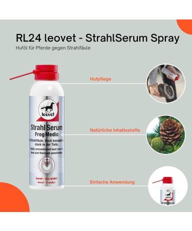 RL24 LeoVet Rayserum Spray | Premium Hoof Oil for Horses | Treat Cod Care & Jet Rot | Heal Cracks & Promote Hoof Health | 200ml - Buy Online on GoSupps.com