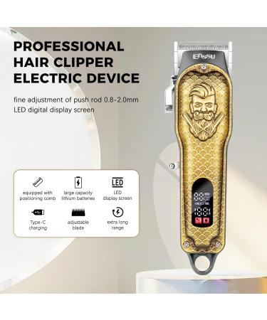 Buy ENSSU Professional Hair Clippers for Men | Cordless Barber Clippers with Adjustable Blades & LED Display | Ideal for Home & Professional Use - Buy Online on GoSupps.com