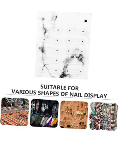 Ipetboom Nail Display Board Coloured Card Pearl Scrunchies for Women False Nail Tip Sample Display Nail Color Chart Display Nail Art Showing Display Holder Acrylic Nail Polish Detachable - Buy Online on GoSupps.com