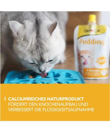 GimCat Pudding with Calcium - Lactose-Reduced Cat Snack for Healthy Bones - 150g Bag - Buy Online on GoSupps.com