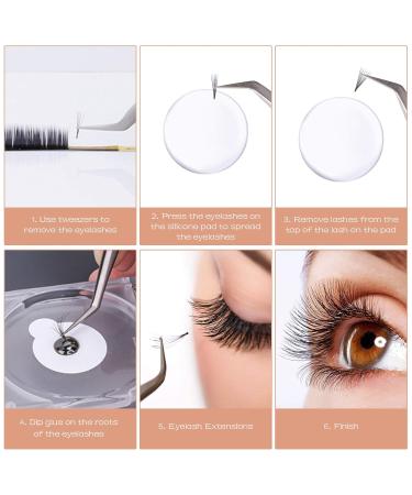 Fumanduo 10-Pack Silicone Lash Pads for Eyelash Extensions - Transparent Eyelid Holders & Accessories for Fake Lashes - Buy Online on GoSupps.com